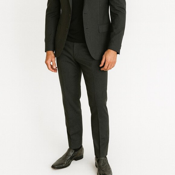 Robert Wayne Beam Mens Square Toe Dress Shoes 10 Distressed Leather Brown Loafer - Picture 1 of 12